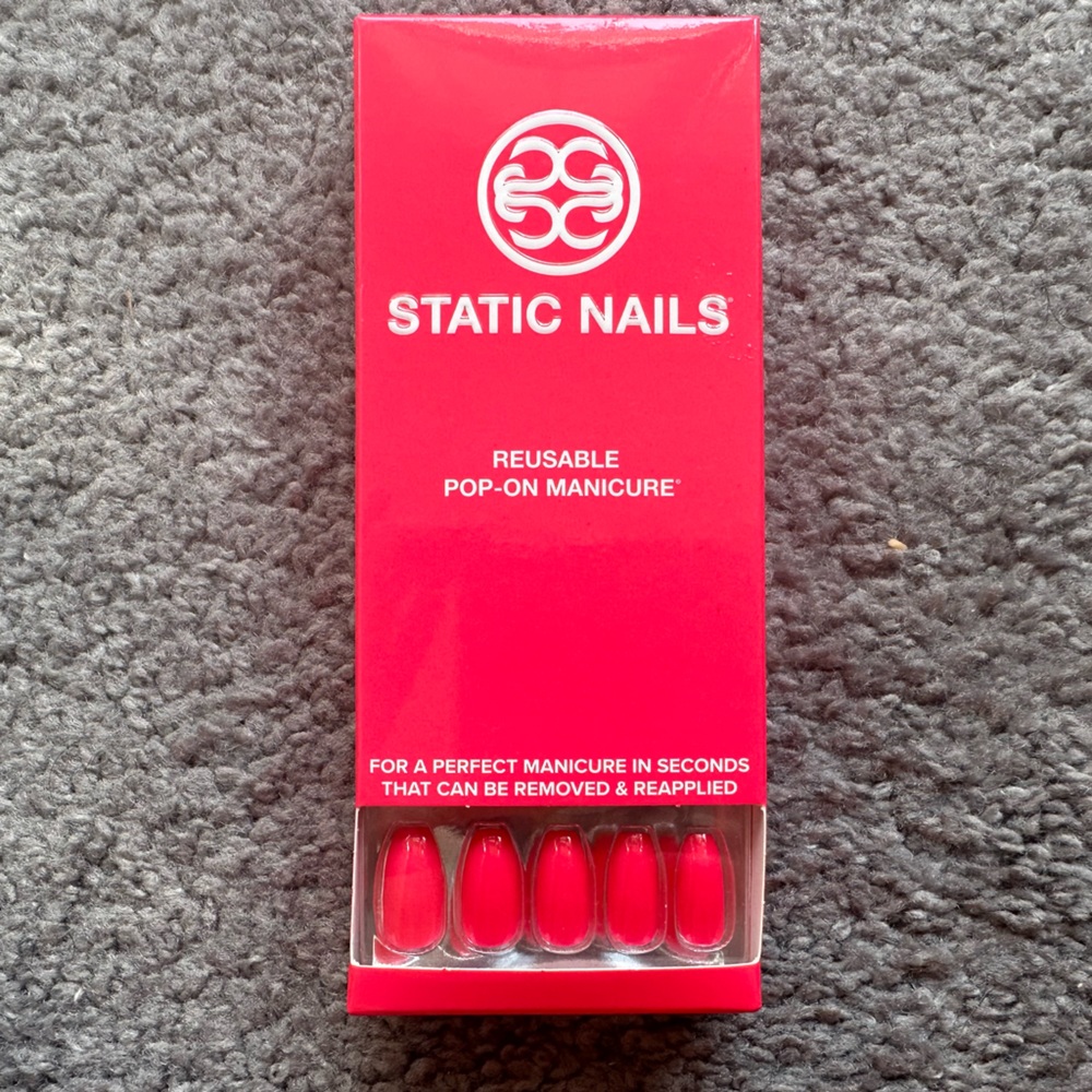 Static Nails “Neon Watermelon” Reusable Pop On Nails